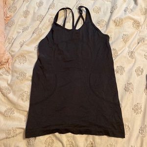 black strappy tank top swiftly lululemon